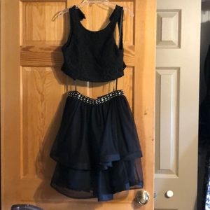 two piece homecoming dress